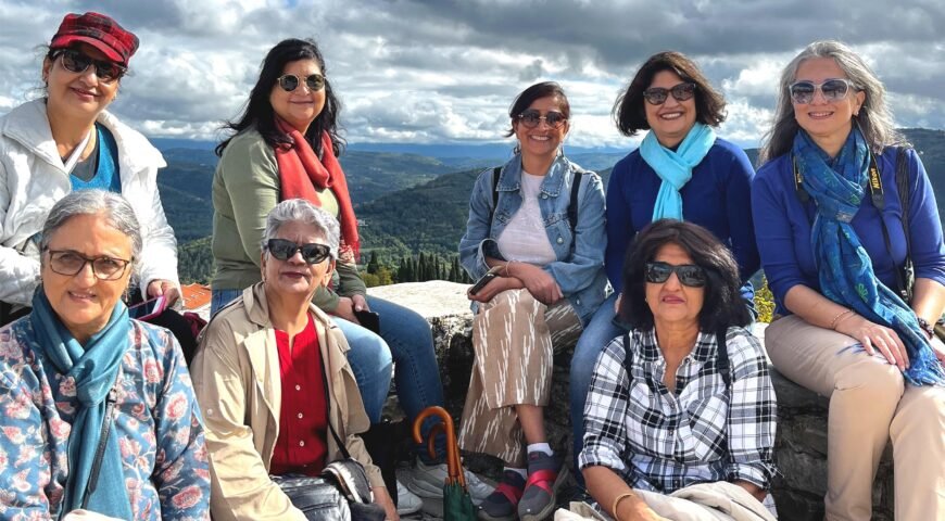 Female group travel from Iraq to Europe